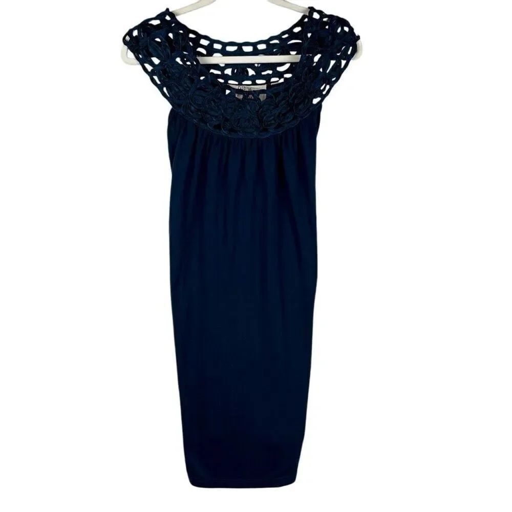 Debbie Miller Turquoise Embroidery Dress Small